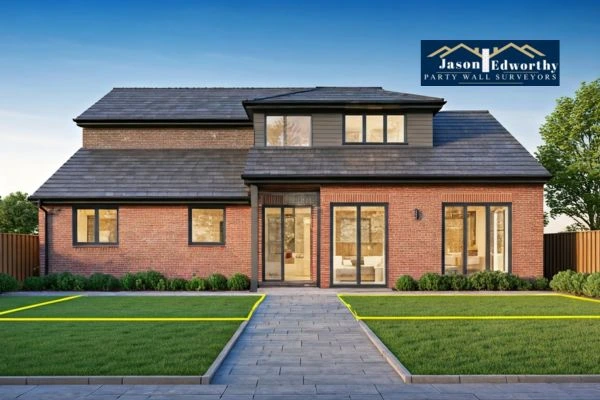 Home extension focusing on boundary line Rochester